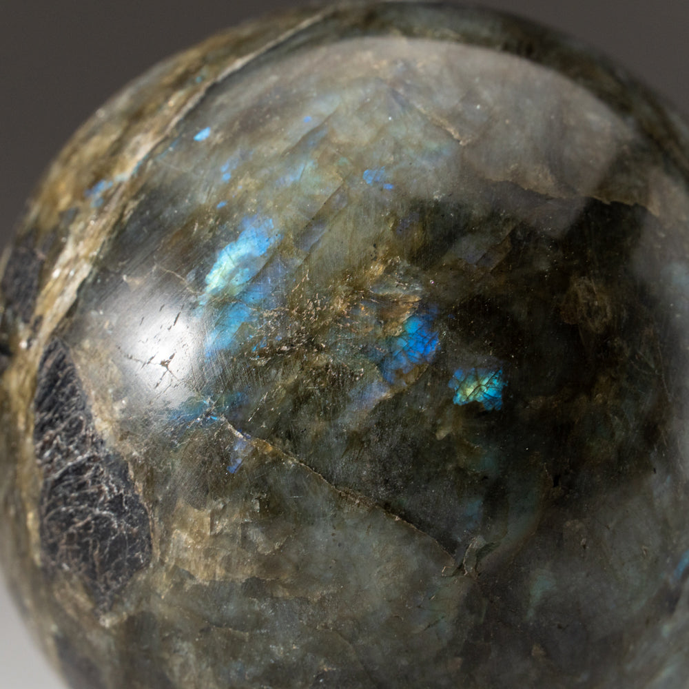 Polished Labradorite Sphere from Madagascar