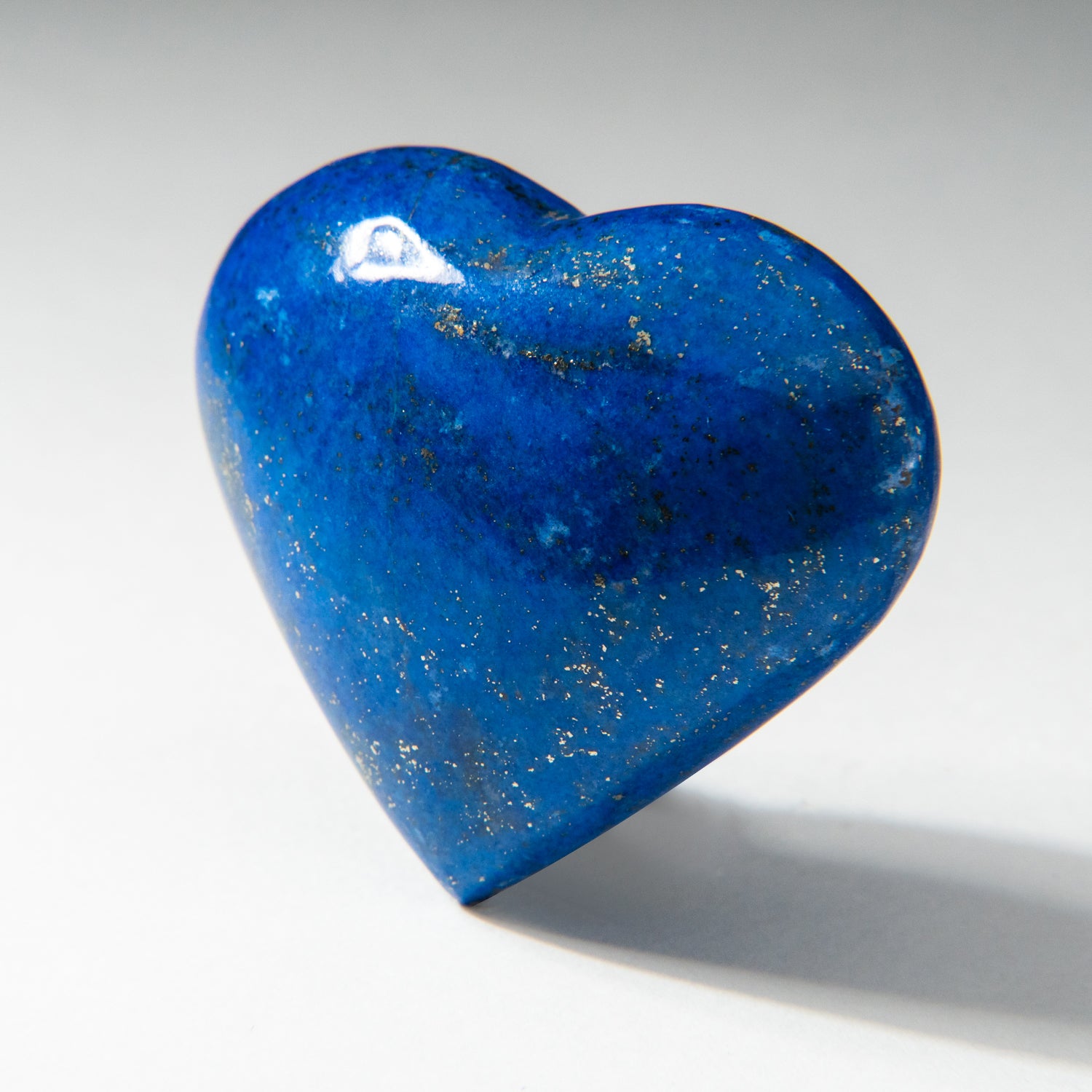 Polished Lapis Lazuli Heart from Afghanistan (80 grams)