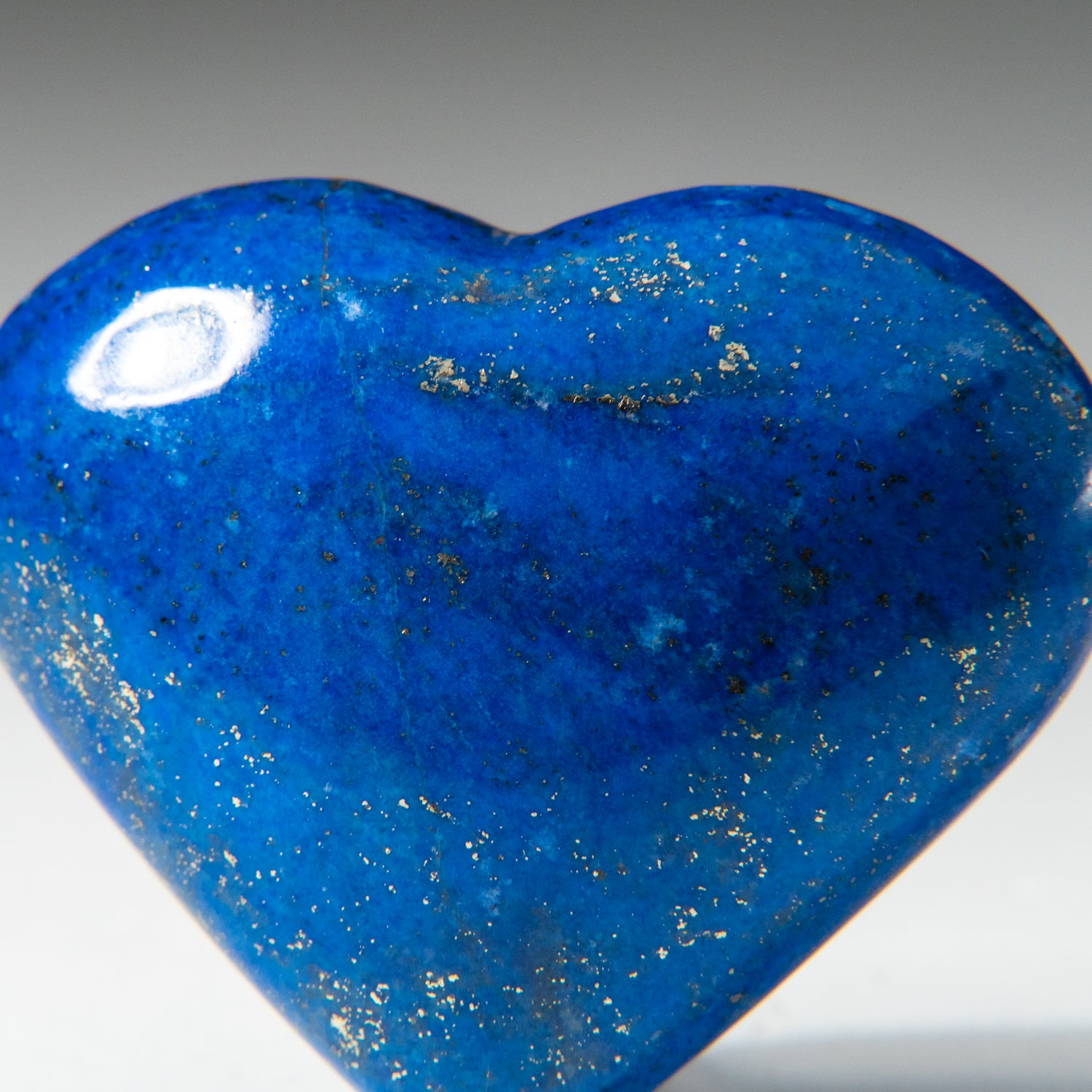 Polished Lapis Lazuli Heart from Afghanistan (80 grams)