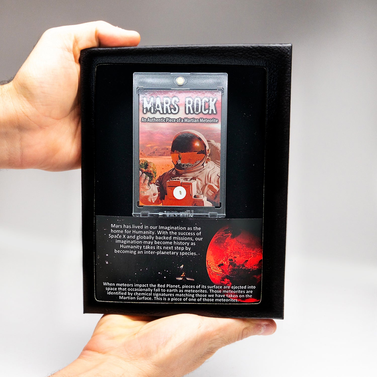 Genuine Mars Rock Meteorite in Display Box.