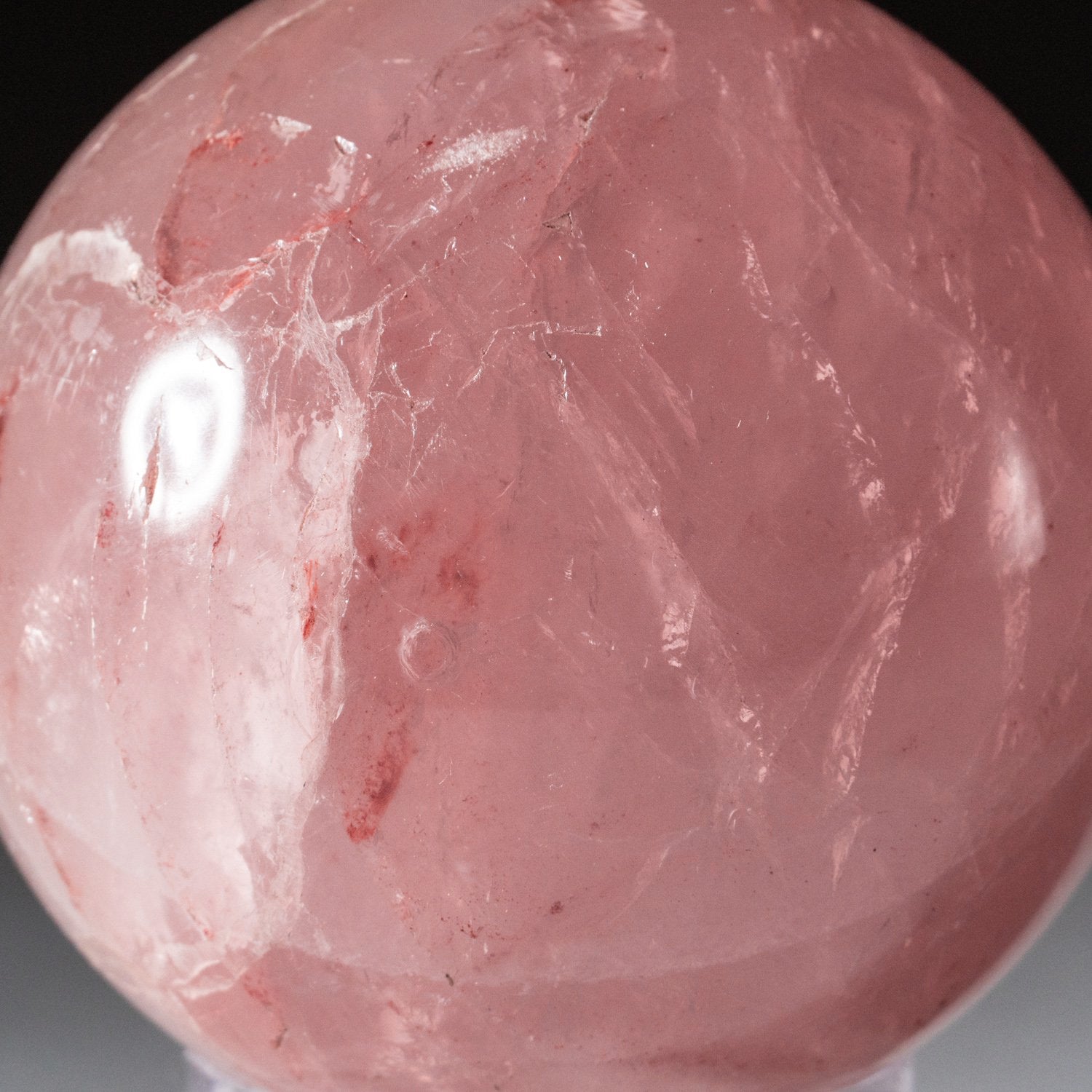 Polished Rose Quartz Sphere from Madagascar (2.5" Diameter, .6 lbs)