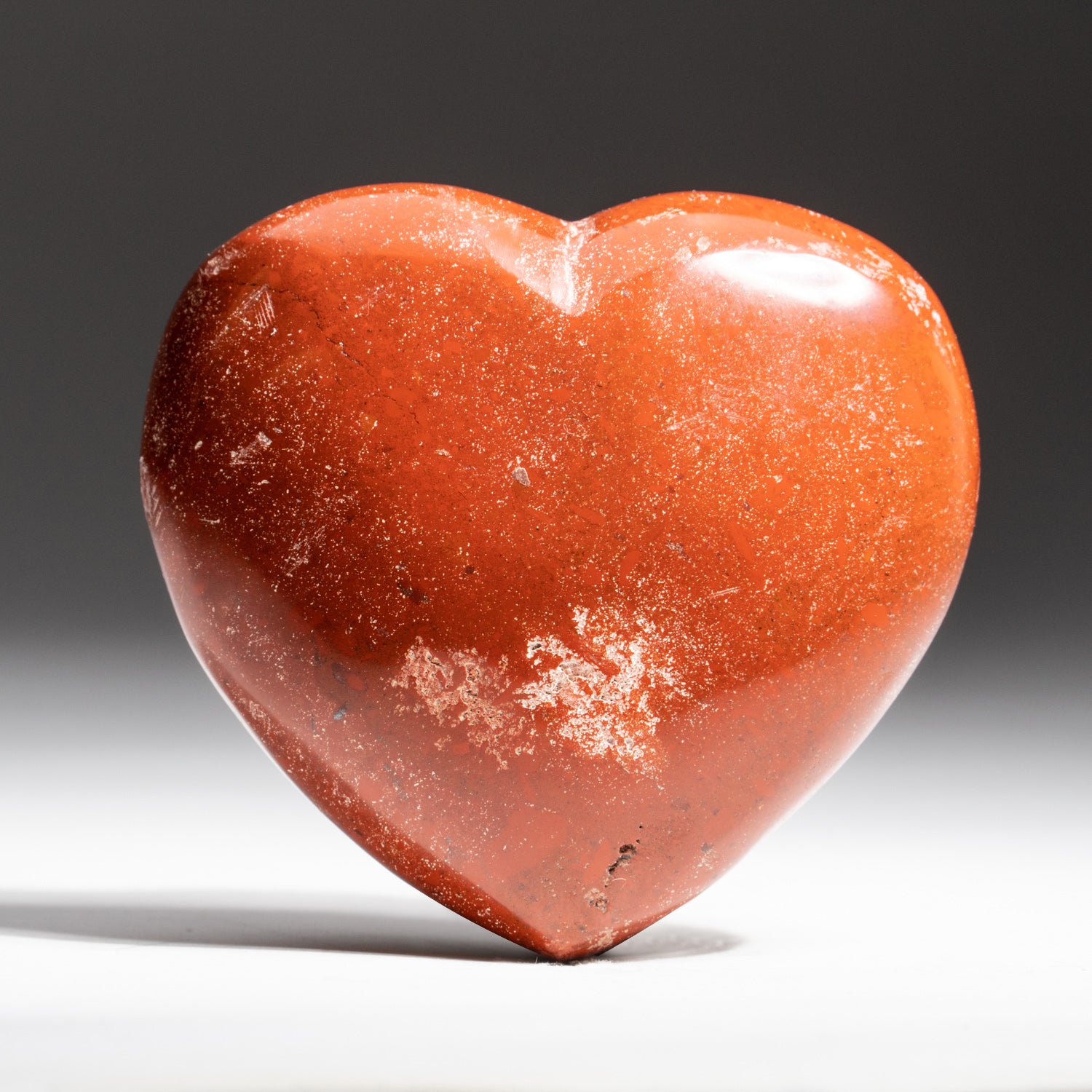Polished Red Jasper Heart From Brazil (254 grams)