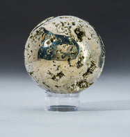 Pyrite Sphere Geode from Peru, 2.20 inches offers in diameter, weight: 333.6 grams