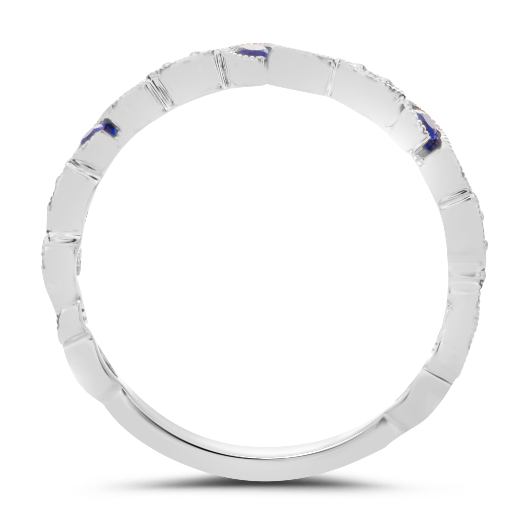 14k White Gold Sapphire Ring (UR1468WSP)
