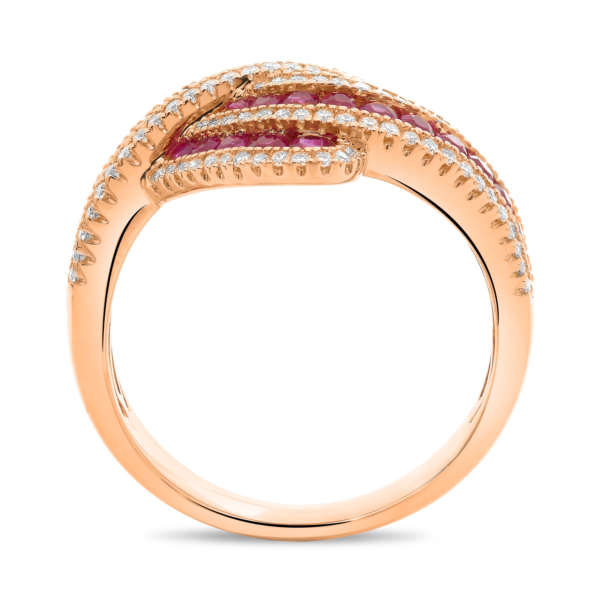 14k Rose Gold Ruby Ring (UR2123-4)