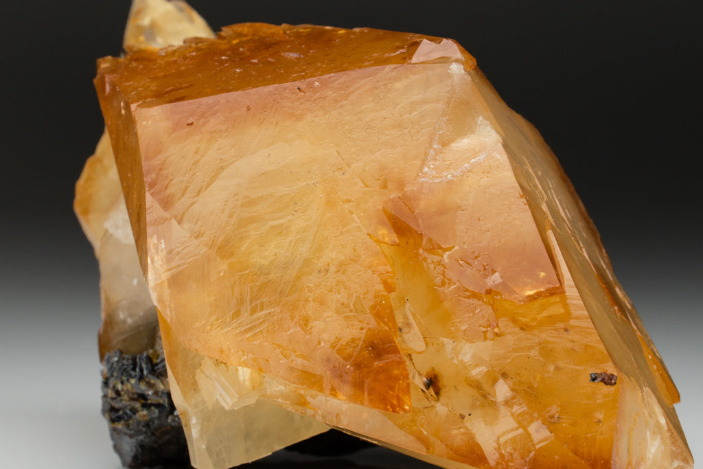 Twinned Golden Calcite Crystal from Elmwood Mine, Tennessee (3.5 lbs)
