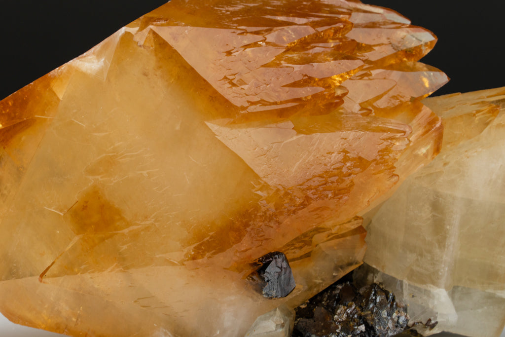 Twinned Golden Calcite Crystal from Elmwood Mine, Tennessee (3.5 lbs)
