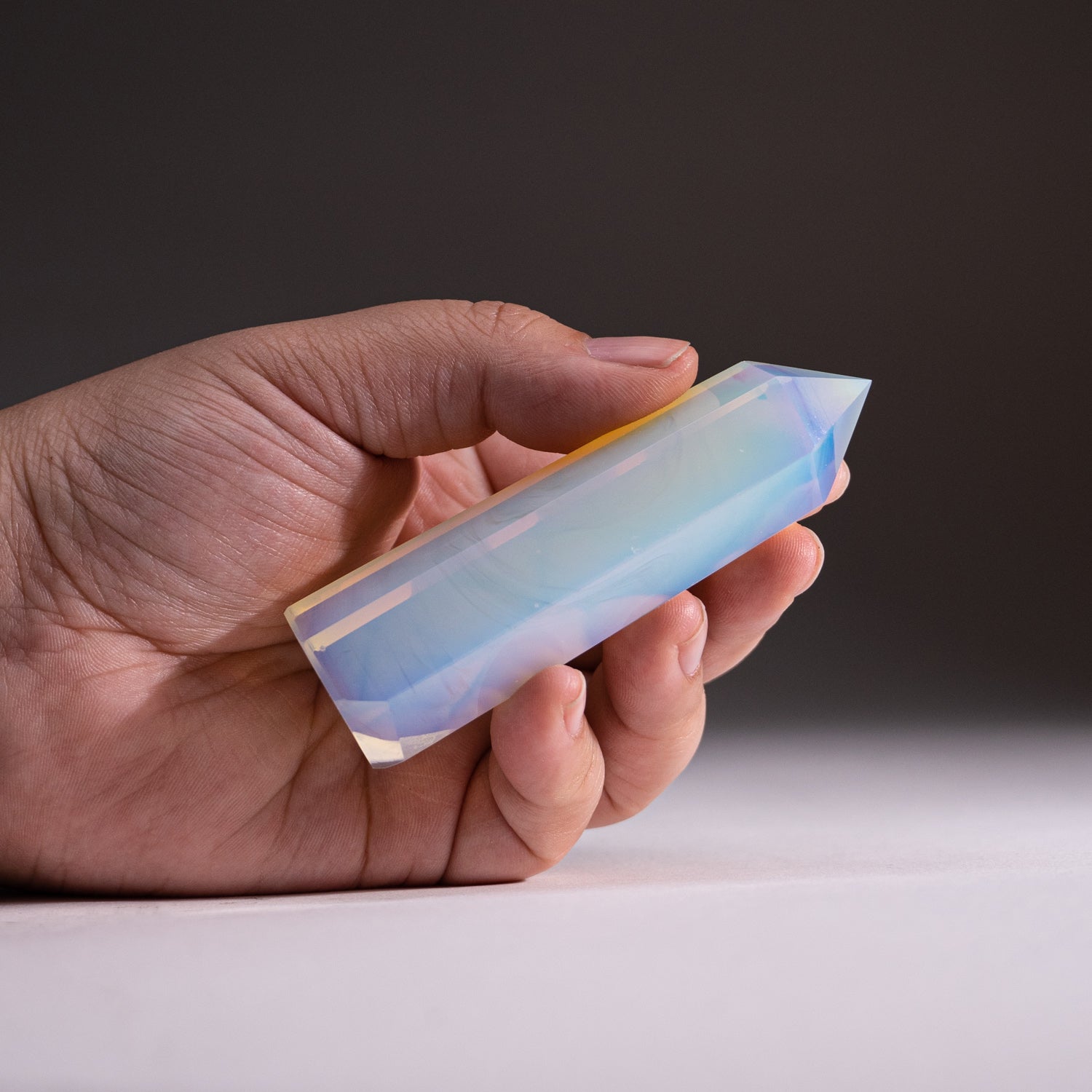 Genuine Polished Opalite Crystal Point (85.6 grams)