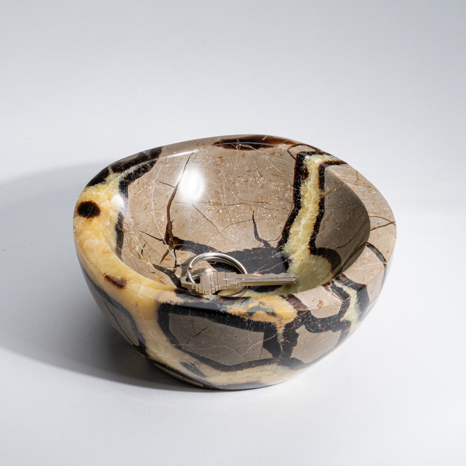 Genuine Polished Septarian Bowl from Madagascar (2 lbs)